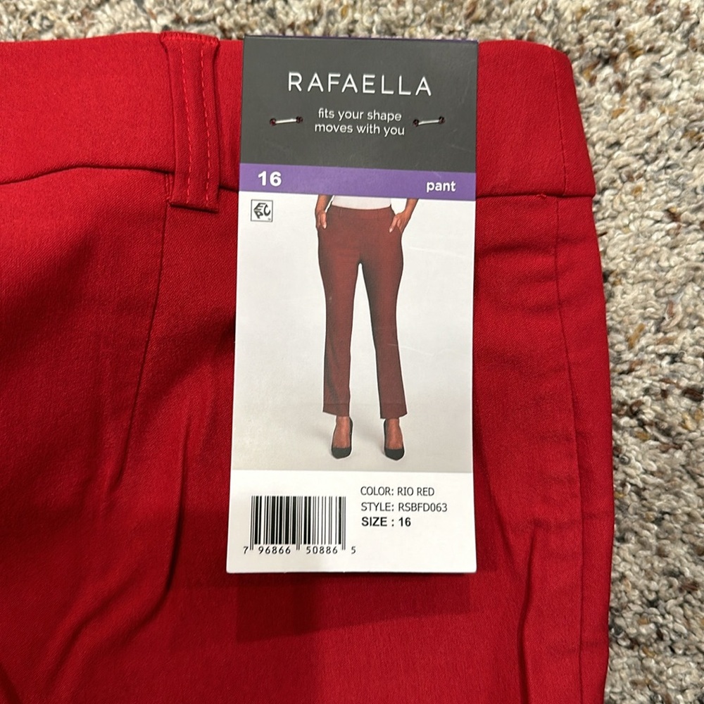 Rafaella Rio Red Pants - Picture 2 of 2